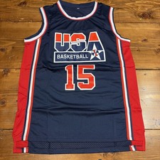 Magic Johnson 1992 USA Dream Team Blue Olympic XL Jersey lakers Stitched new 