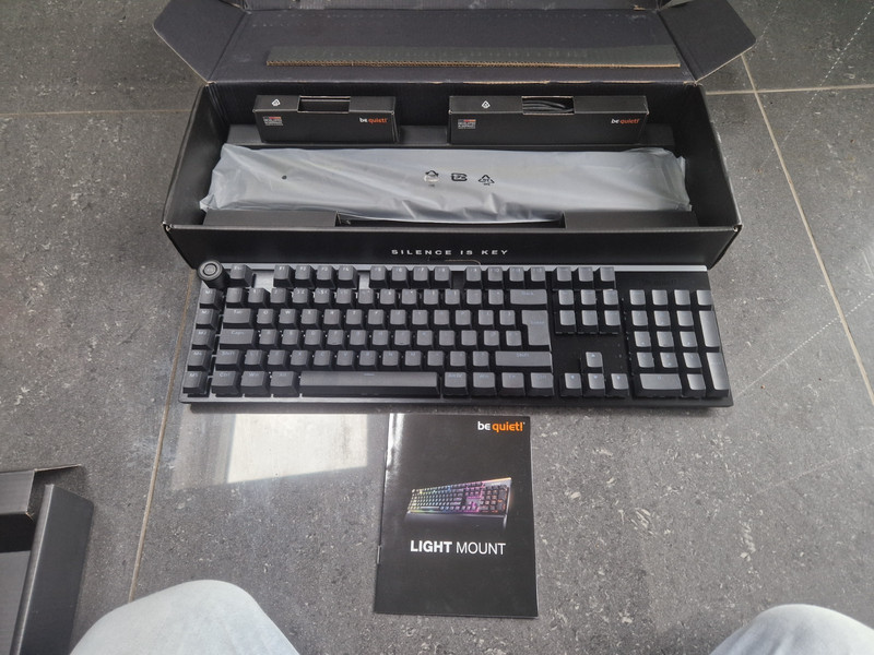 be quiet! mechanical keyboard, Light Mount, factory-lubricated Silent Switches