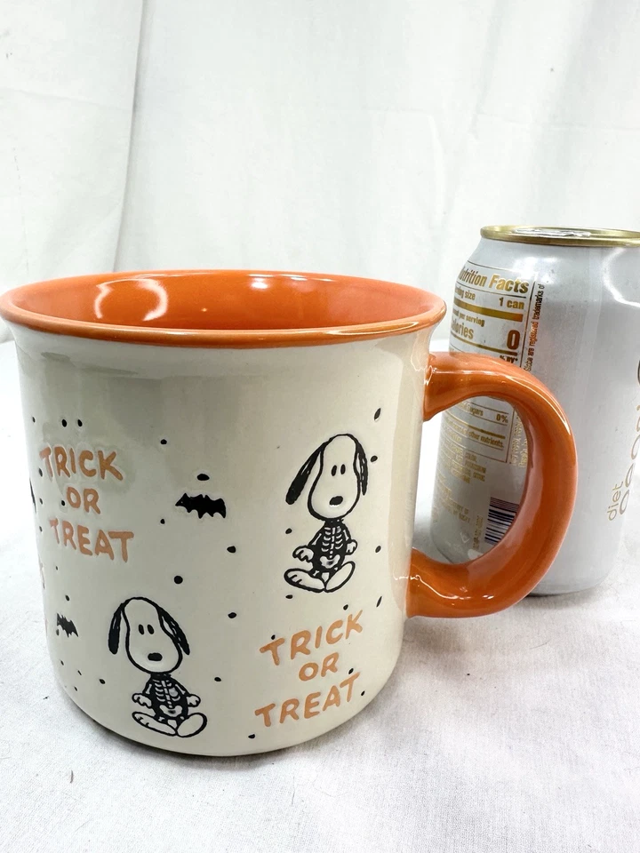 Большая кофейная кружка Gibson арахис Хэллоуин SNOOPY скелет тыквы керамика 21 унций - Изображение 2 из 4
