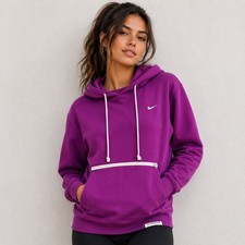 Nike Standard Issue XS Dri-FIT Hoodie Purple Zipper Pocket Pullover Sweatshirt