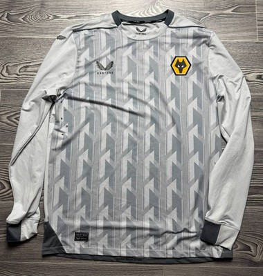 long sleeve soccer jersey Wolves 2022-23 Castore