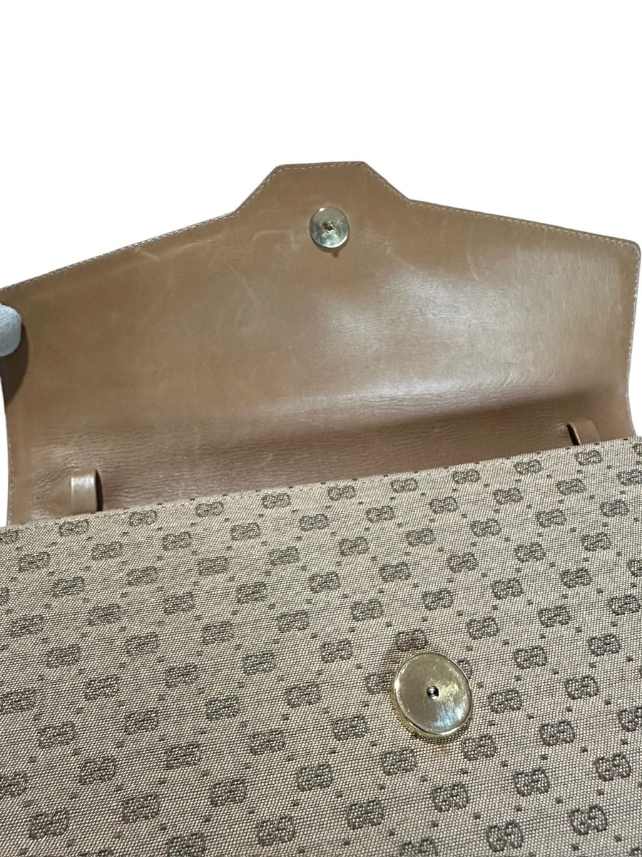 RARE Genuine Vintage GUCCI GG Logo Chain Shoulder Bag Clutch Bag RARE Genuine Vintage GUCCI GG Logo Chain Shoulder Bag Clutch Bag