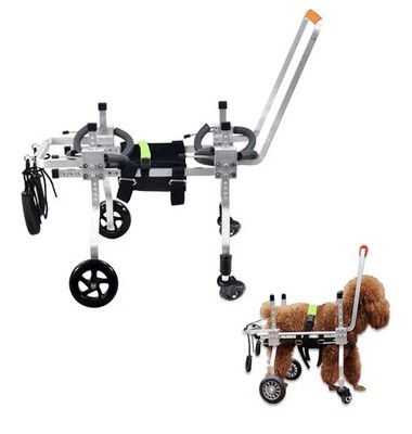 Adjustable 4 Wheeled Dog Wheelchair, Front Leg Arthritis, Weak Limbs, Medium Dog