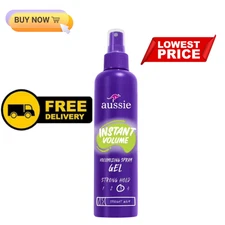 Aussie Instant Volume Volumizing Spray Gel for Wavy Hair, and Straight Hair, Uni