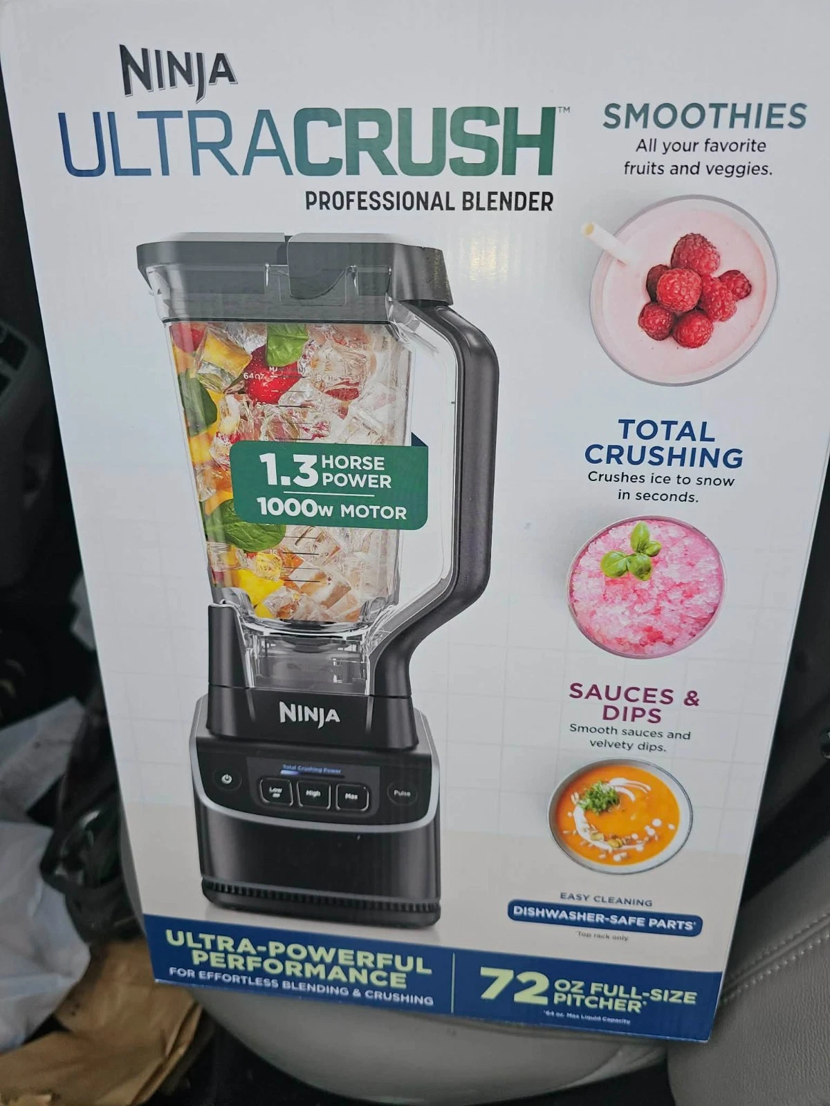 Ninja Ultracrush Professional Blender | 1000W, XL 72-Oz.* Pitcher | Total Crushi
Opens in a new wind