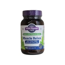 Oregon's Wild Harvest Muscle Relax Organic Herbal Supplement, 90 Vegan Capsules