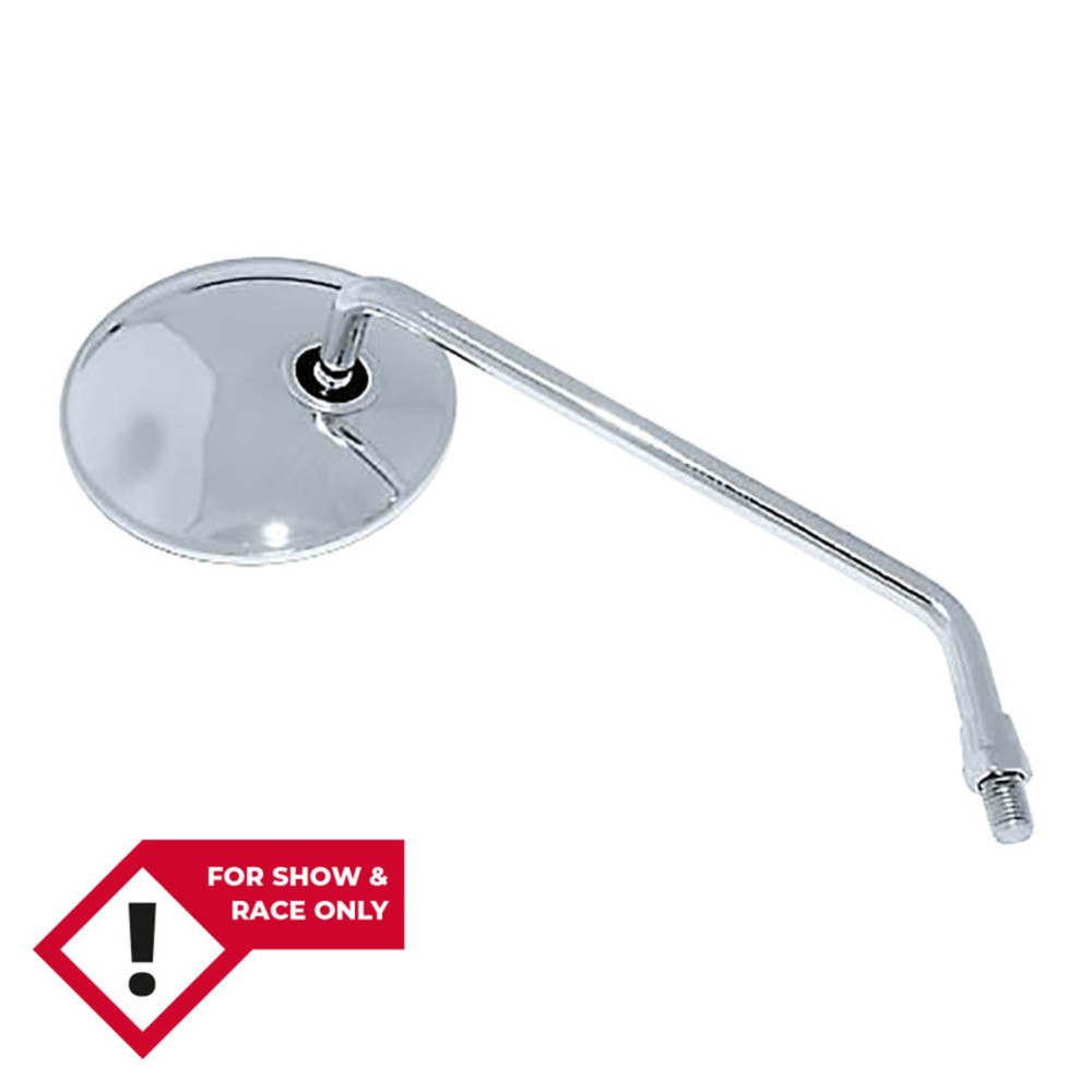 Free Shipping Highsider Smart Long And Round Handlebar Mirror - Chrome