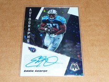 2020 Panini Mosaic EDDIE GEORGE AUTOGRAPH/AUTO NO HUDDLE DISCO TITANS A9426
