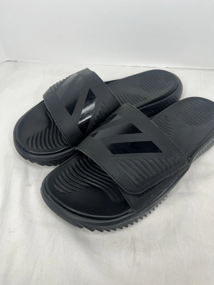 Sandália Slide Adidas Alphabounce Masculina, Tamanho 9 - Preta - Imagem 3 de 4