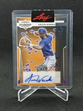 ARJUN NIMMALA PROOF 1/1 AUTO DIAMOND WONDERS LEAF METAL BASEBALL 2023! BLUE JAYS
