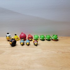 Angry Birds Plastic Figures Lot Of 12