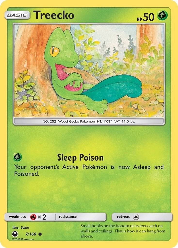 Treecko (7) (7/168) Common NM CES SM - Celestial Storm Pokemon TCG
