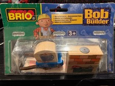 BRIO Bob Builder 32814 Bricklayer Accessories Bricks Tools Wheelbarrow New Toy