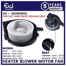 HEATER BLOWER FAN MOTOR FOR AUDI A1 A2 VW POLO MK4 MK5 FOX SEAT IBIZA MK3 MK4