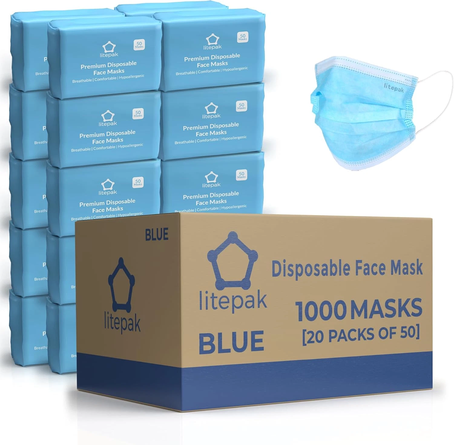 Disposable Face Masks - 1,000 PCS - for Home & Office
Opens in a new window or tab