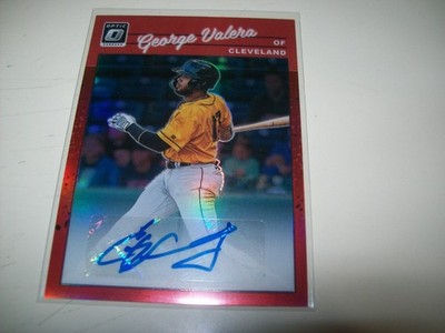 2023 DONRUSS OPTIC GEORGE VALERA AUTO SIGNED #1190-GV #D/60 CLEVELAND GUARDIANS