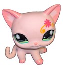 VTG Littlest Pet Shop Jumbo Deco Pink Cat 5" Authentic C031-G Bobbles Exc Condtn — photo 5