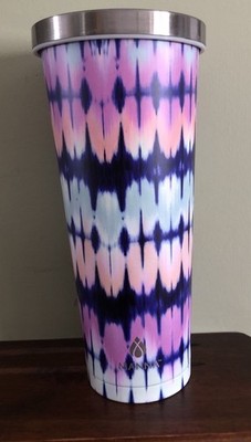 Manna Chilly Tumbler Blue Tie Dye 24 OZ Double Wall Insulated Stainless Steel