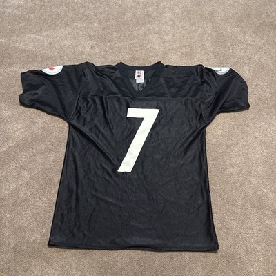 vintage pittsburgh steelers #7 Jersey ben roethlisberger NFL Medium Men V Neck