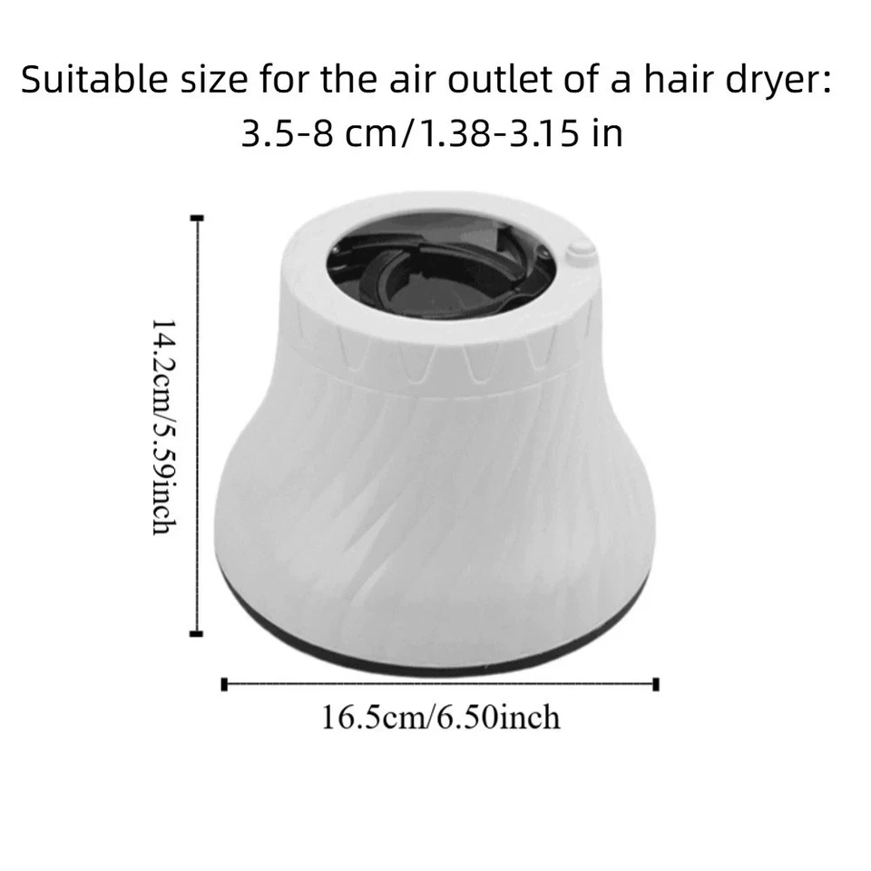 Universal Blow Dryer Diffuser Rotatable Dryer Diffuser Attachment Curly Hair - Image 2 of 4