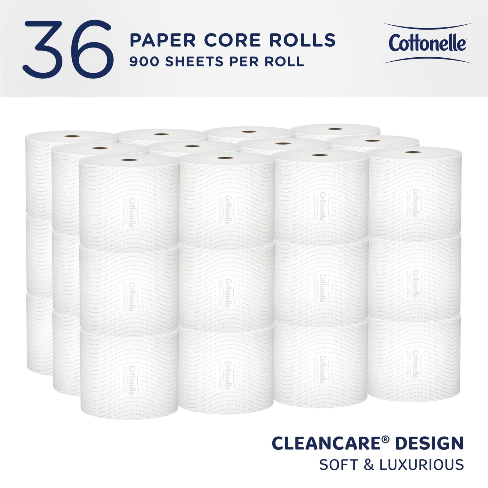 Cottonelle Professional Small Core Toilet Paper, Bulk, 36 Rolls (53862)