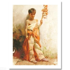 Pino (1939-2010) "The Young Peddler" Limited Edition Giclee. Numbered and Hand S