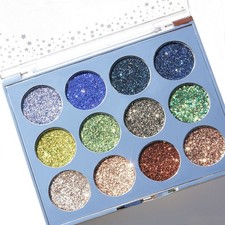 Kara Aura Night Glitter Eyeshadow Palette 12 Shimmer Shades