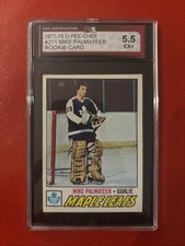 1977 78 O Pee Chee #211 Mike Palmateer Rc Rookie KSA 5.5
