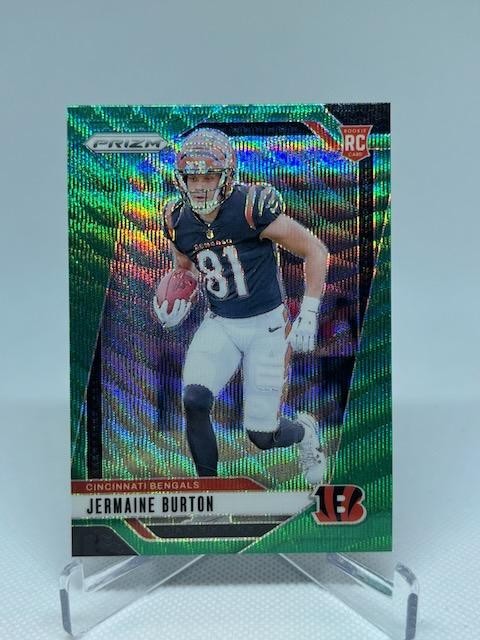 2024 Panini Prizm #350 Jermaine Burton Green Wave