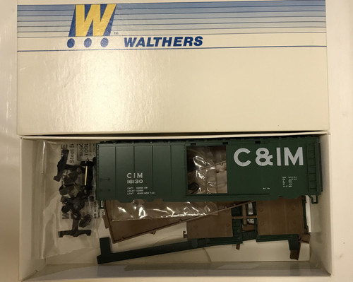 HO Walthers 932-3720 Bausatz 40' PS-1 Box Car Chicago & Illinois Midland C&IM 16130 | Zustand: New