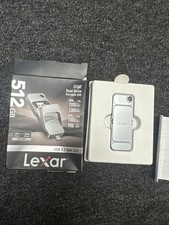 Lexar D70E 512GB Dual Drive Portable External SSD USB-C/USB-A Silver 2000MB/s