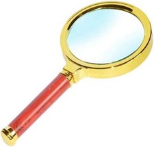 20x HD Handheld Magnifying Glass, Suitable for Children and Elderly Gold