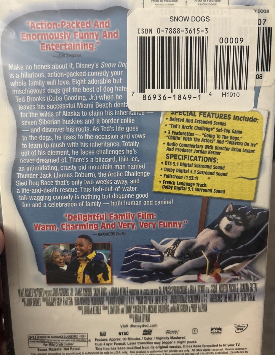 Snow Dogs (DVD, 2002) for sale online | eBay