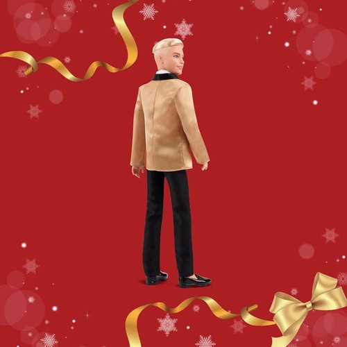 Barbie Signature 2025 Holiday Blonde Hair Ken Collectible Fashion Doll - Picture 4 of 5