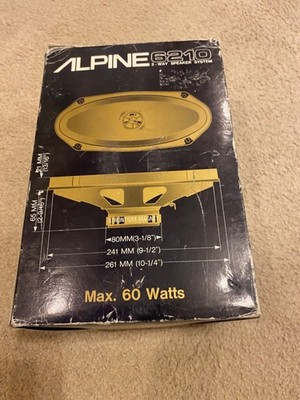 Vintage Alpine 6210 2-way speakers 4x10 re-foamed