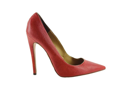 VALENTINO GARAVANI DAMEN PUMPS 40 ROT EIDECHSENLEDER HIGH HEELS