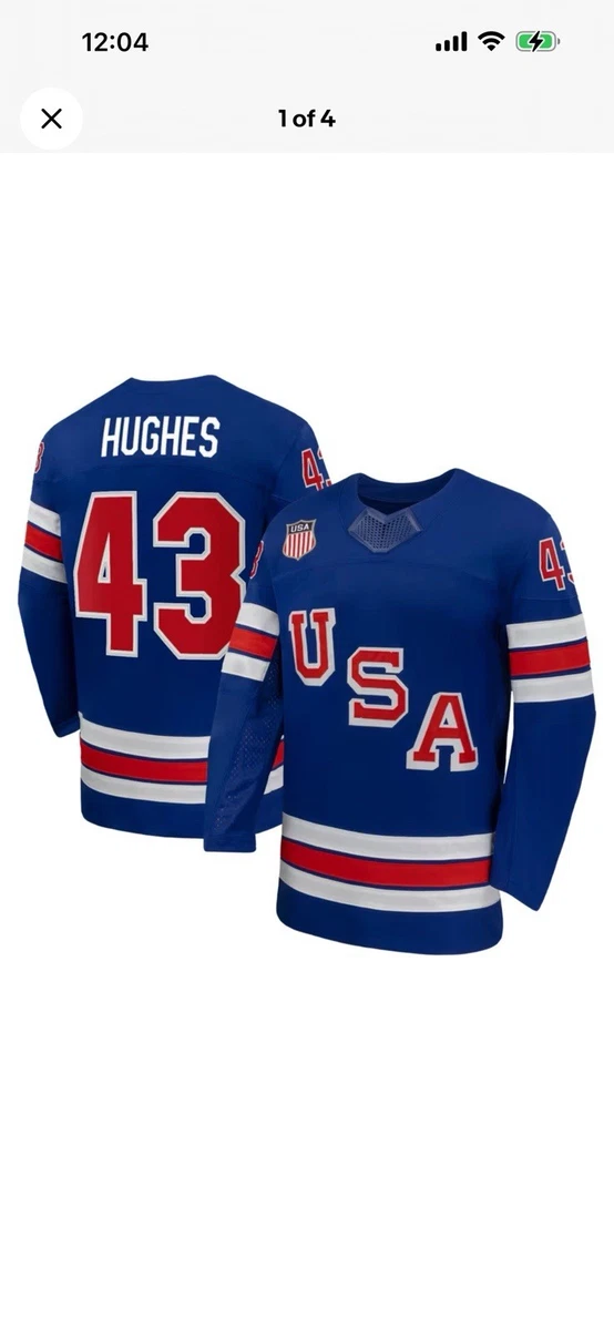 Maillot De Hockey USA Jeux Olympiques PyeongChang 2018 - Bleu Royal, Taille L, Occasion - Nike