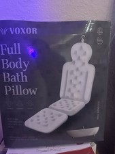 VOXOR Full Body Bathtub Pillow 51 in Mesh, White, for Bathtub