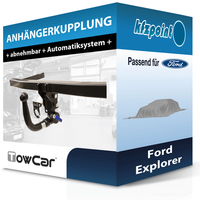Towcar AnhäNgekupplung Abnehmbar Passend FüR Ford Explorer 07.2019-Jetzt Neu