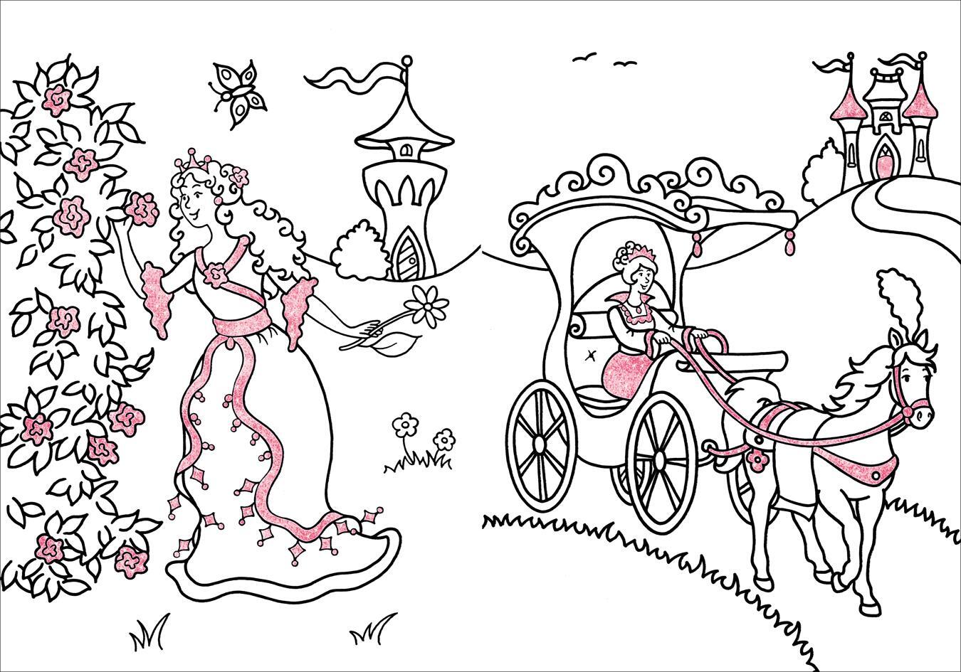 Thumbnail - Glitzerzauber Malbuch Prinzessinnen Marion Durczok