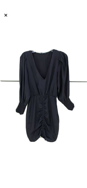 zara shirred dress