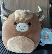 NWT Squishmallow WILFRED S8- 1018 Longhorns With Glitter RARE