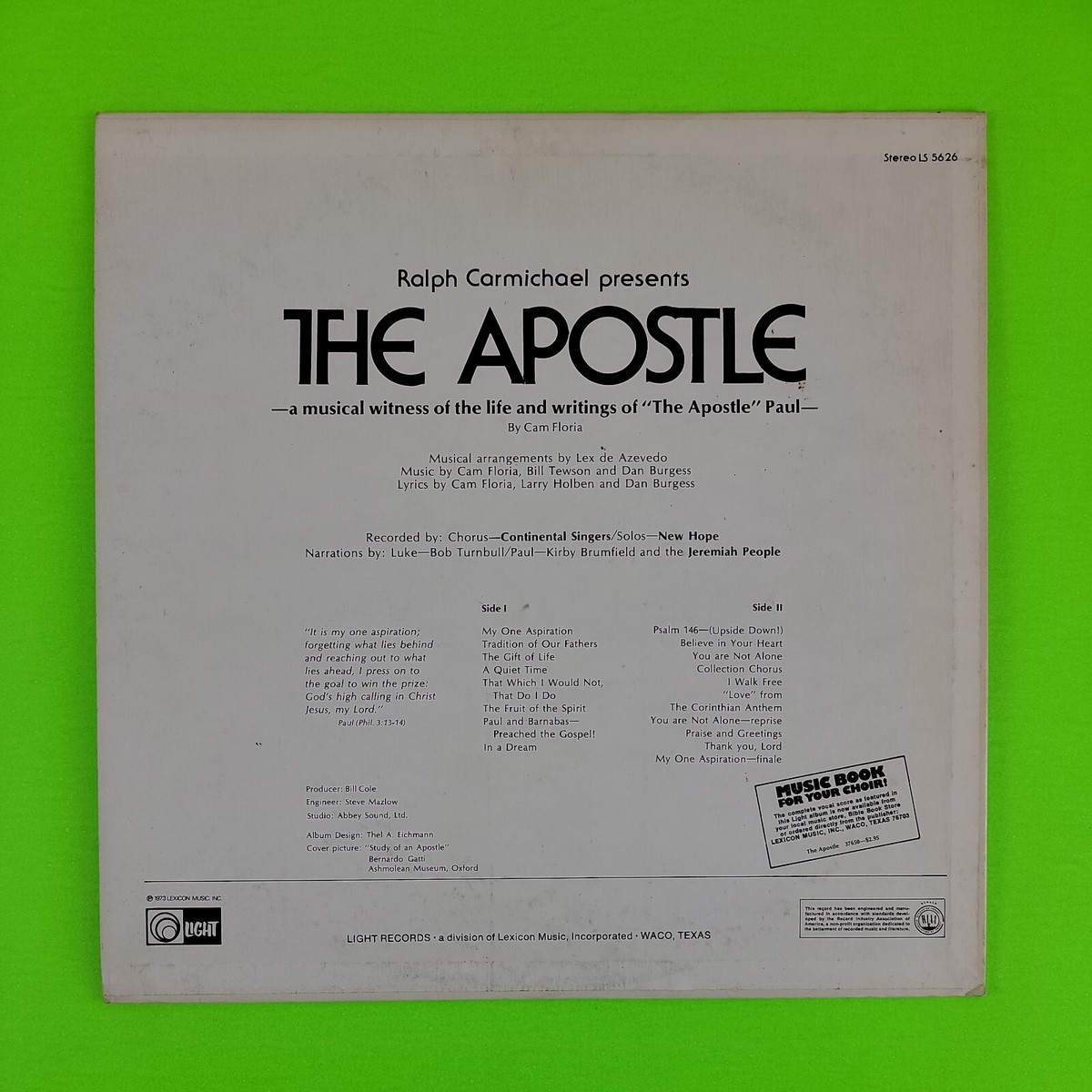 THE APOSTLE Continental Singers Jeremiah People New Hope Cam