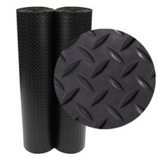 Rubber-Cal "Diamond-Plate" Rubber Flooring Roll