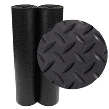Rubber-Cal "Diamond-Plate" Rubber Flooring Roll