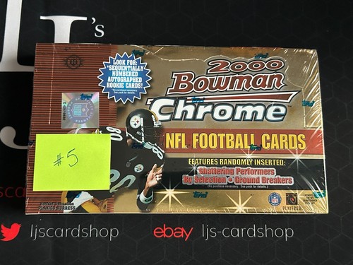 2000 Bowman Chrome Football (1) Factory Sealed Hobby Box Possible Brady RC #5 SM