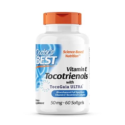 Doctor's Best Tocotrienols 60 Count Gluten Free Vitamin E Supplement