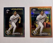 DARELL HERNAIZ 2024 Topps Chrome Update Orange Mojo /25 Plus Base Rookie Card RC