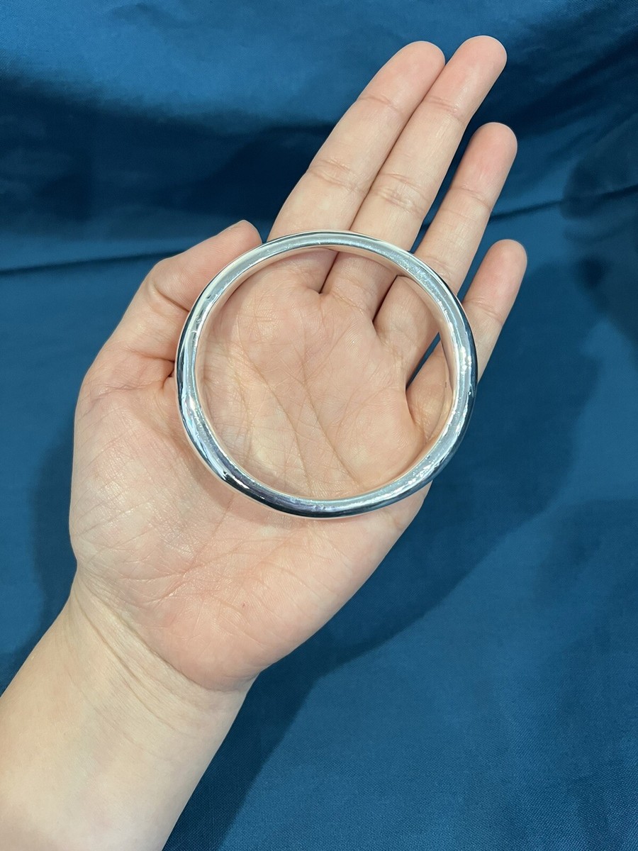 Vintage Silver Big Foop Bangle 925