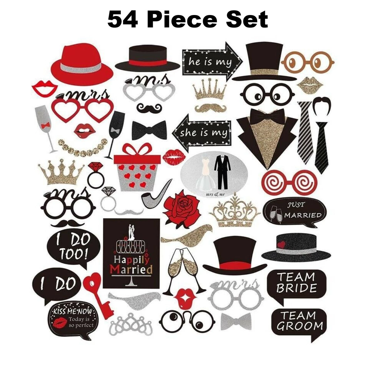 Wedding photo 2024 booth props